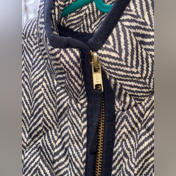 J. Crew Herringbone Quilted Vest Down & Waterfowl Fill Women’s Size XS EUC - Picture 5 of 16